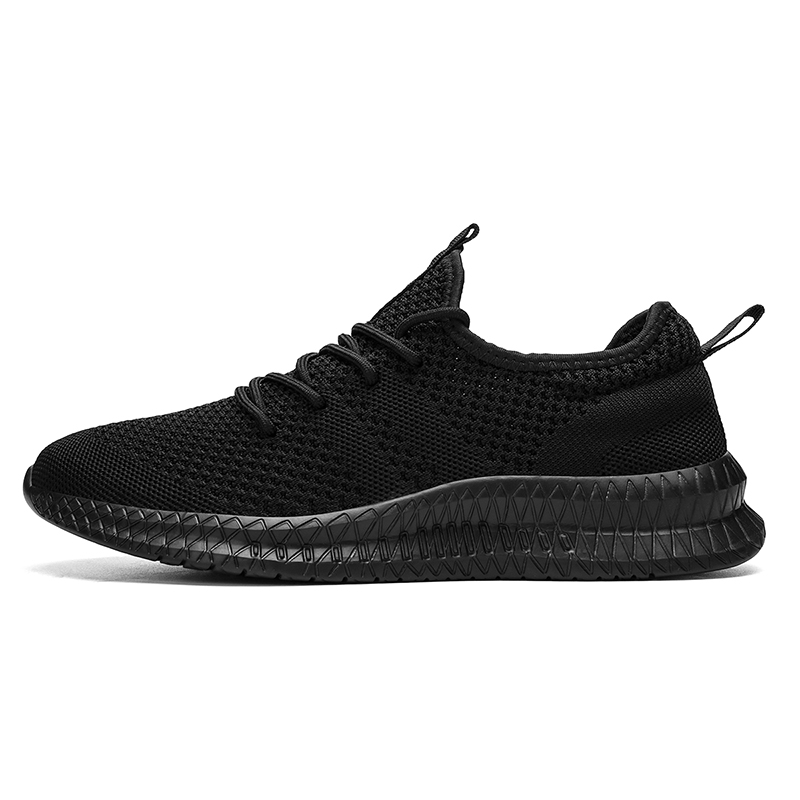 Damyuan Black / 39 Casual Shoes Men Mesh Breathable Comfortable Lace-up Sports Shoes Outdoor Red Tennis Sneakers