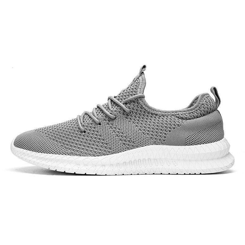 Damyuan Dark Grey / 39 Casual Shoes Men Mesh Breathable Comfortable Lace-up Sports Shoes Outdoor Red Tennis Sneakers