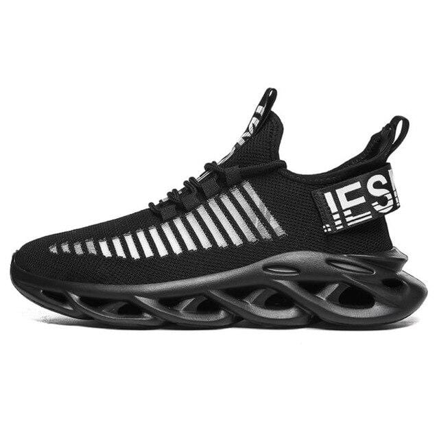 Damyuan Black / 7 Men Lightweight Blade Running Shoes Shockproof Lack Up Breathable Male Sneakers Height Increase Walking Gym Shoes