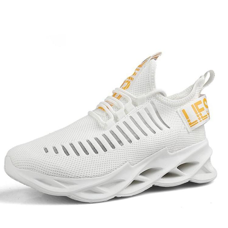 Damyuan White / US8-EU41 Men's Fashion Athletic Running Sneakers Outdoor Sports Casual Tennis Shoes