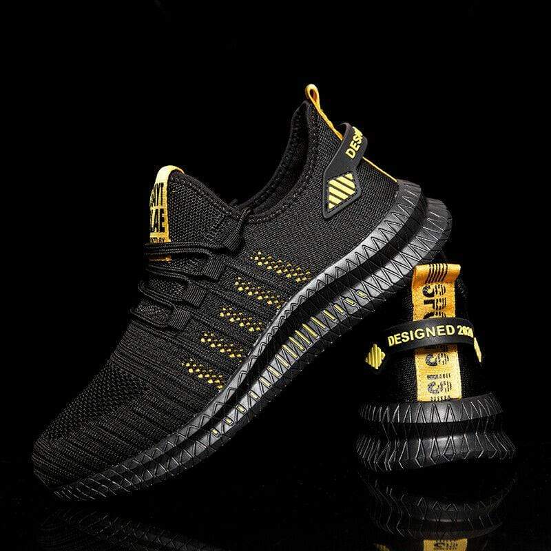 Damyuan EUR39 / Black Yellow Men's Running Sneaker Sports Shoes Leisure Jogging Outdoor Tennis Running Shoes