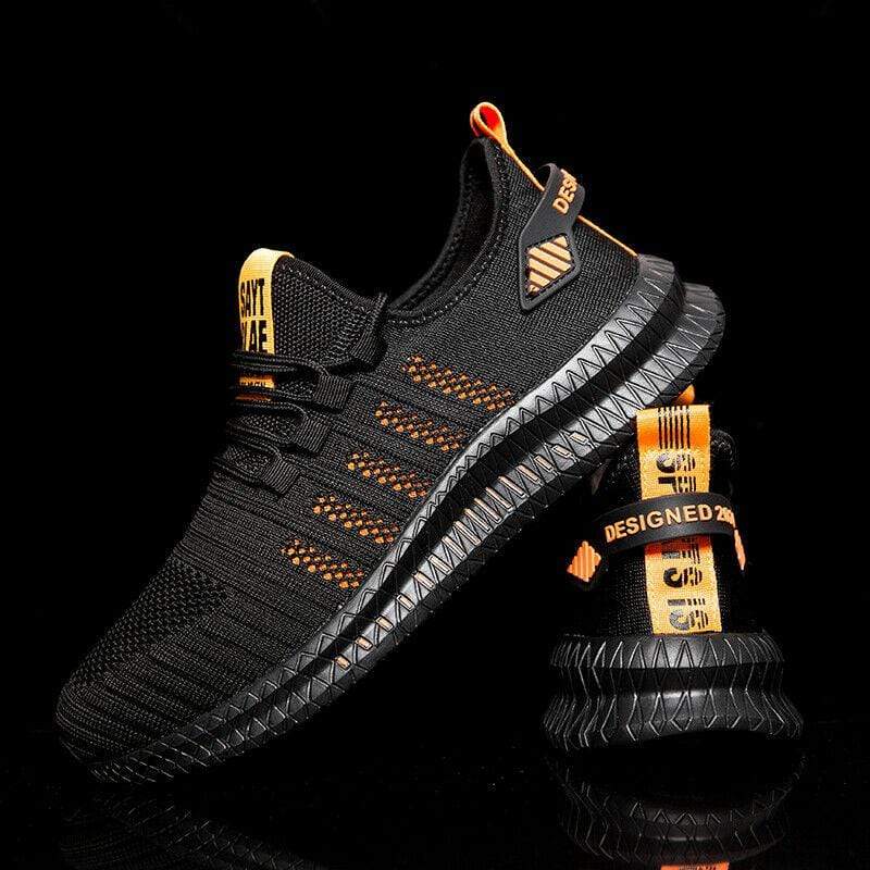Damyuan EUR39 / Black orange Men's Running Sneaker Sports Shoes Leisure Jogging Outdoor Tennis Running Shoes