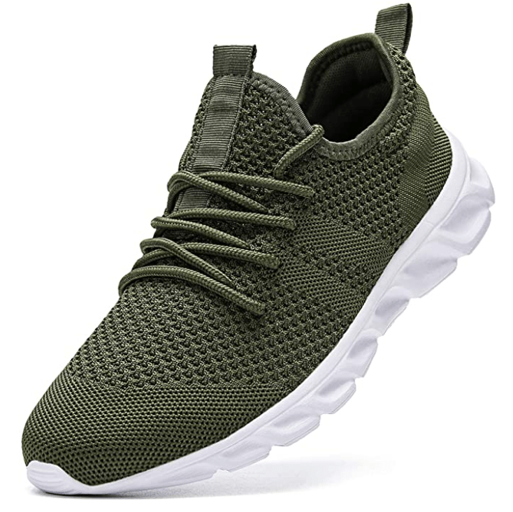 Damyuan green / 39 Men's Women's Sports Shoes Breathable Tennis Sports Comfortable Jogging Shoes