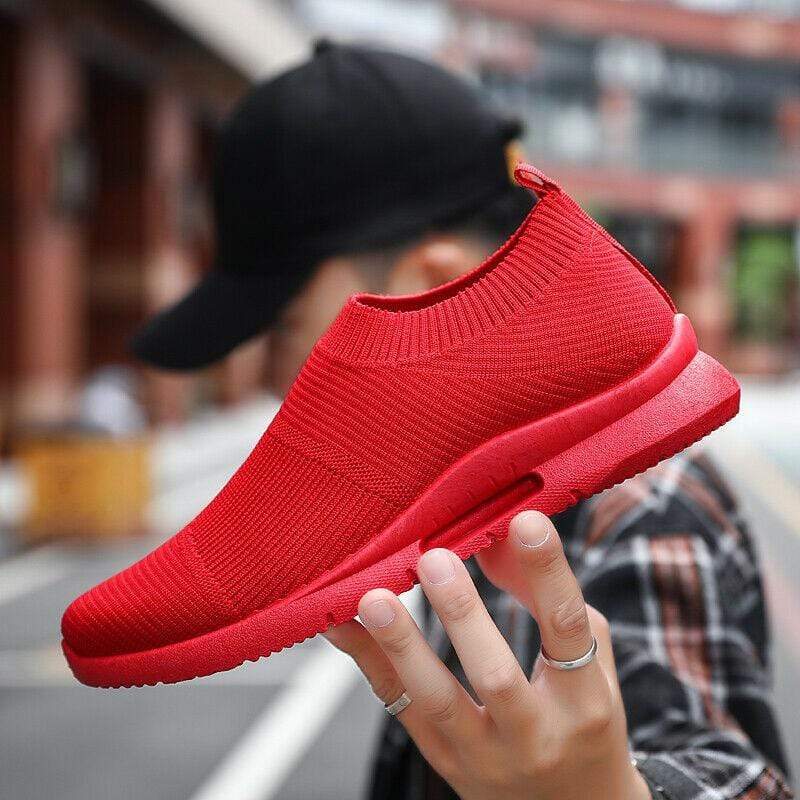 Damyuan Mens Breathable Slip-On Shoes Comfort Casual Walking Sneakers Hiking Shoes Flats