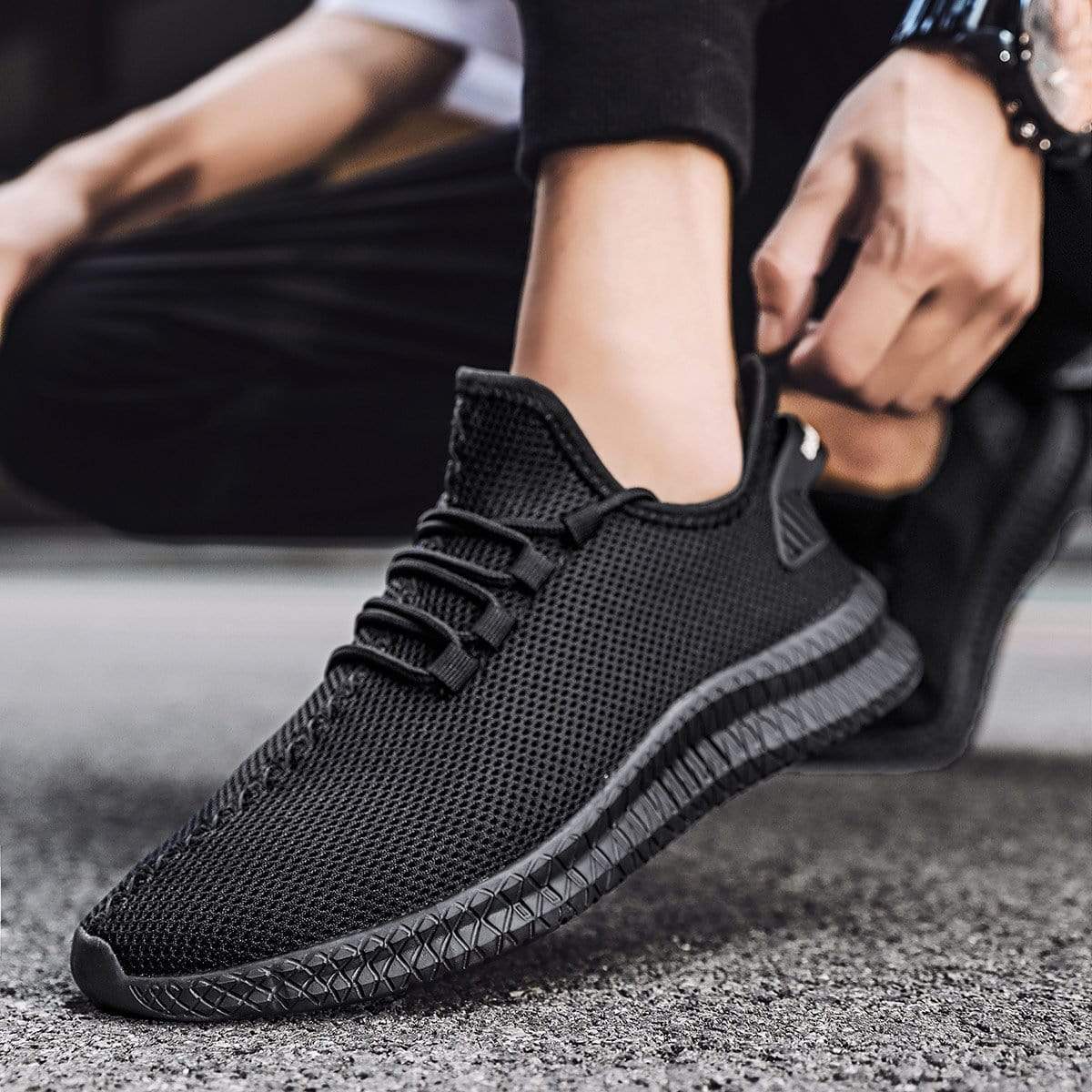 Damyuan New Casual Shoes Men's Mesh Breathable Non-slip Wear-resistant Outdoor Sports Shoes White Designer Heightened Sneakers