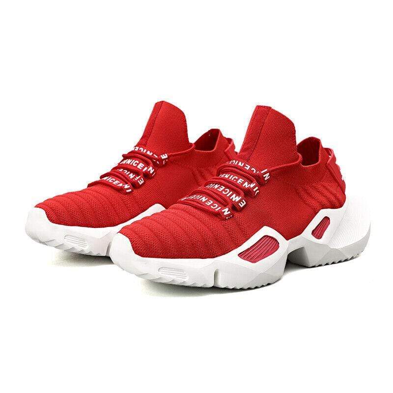 Damyuan Red / UK7-EU41 Women Mens Safety Trainers Casual Runnig Sports Shoes Walking Outdoor Sneakers