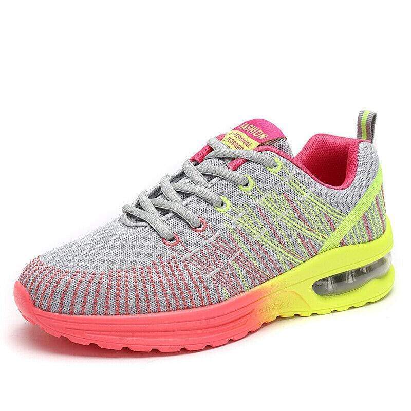 Damyuan Gray / US6.5=EU37 Women's Air Cushion Casual Shoes Running Non-slip Athletic Tennis Sneakers Gym