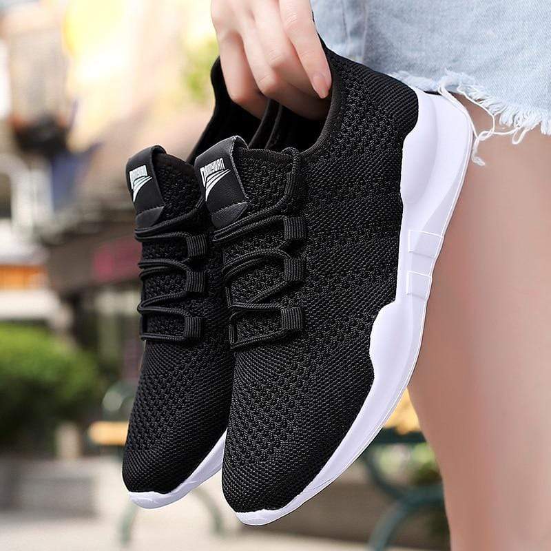 Damyuan Women's Flat Shoes Casual Shoes Women Comfortable Breathable Mesh Shoes Outdoor Sports Running Shoes