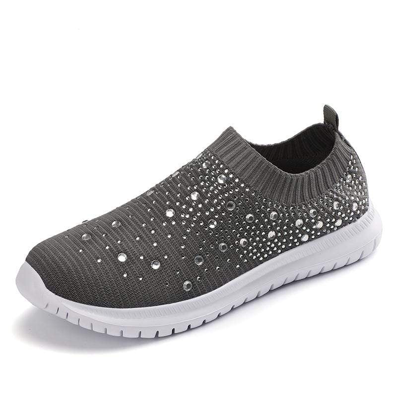 Damyuan Gray / US6.5=EU37 Womens Athletic Running Sneakers Casual Non-slip Breathable Tennis Shoes Gym