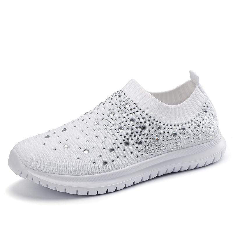 Damyuan White / US6.5=EU37 Womens Athletic Running Sneakers Casual Non-slip Breathable Tennis Shoes Gym